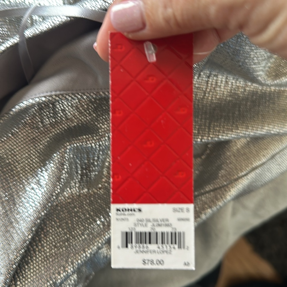 Jennifer Lopez Silver Jumpsuit. Brand New With Tags. Size Small - Picture 2 of 2
